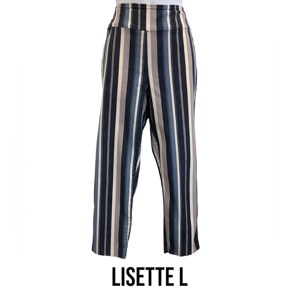 Lisette L Stripped Thinny cropped pant 🌟Host Pick🌟 - Picture 2 of 6